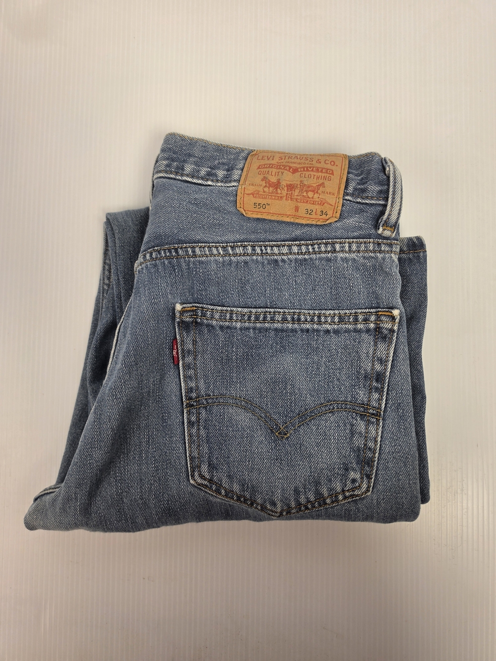 Levi's 550 Relaxed Fit Light Blue Denim Jeans